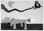 .. 3 900 Kč litografie, 1974, 20 x 39,5 cm, PD značeno na kameni Miró, soupis Cramer č. 937, díl V., studium na Escuelu de Bellas Artes v Barceloně ( 156) 192.