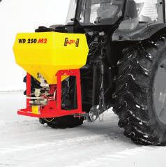 Rozmetadlo pro zimní údržbu WD 250 M2 Se zařízením pro zimní posyp WD 250 M2 s dávkovací jednotkou z ušlechtilé oceli je posyp chodníků, parkovišť a ulic snadný a rychlý.