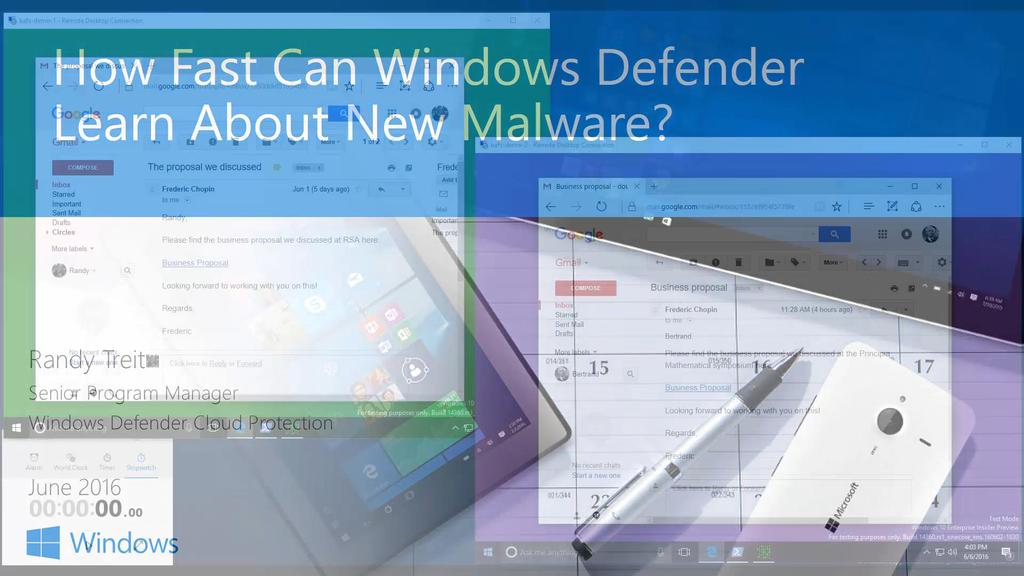 VIDEO: HOW FAST CAN WINDOWS DEFENDER