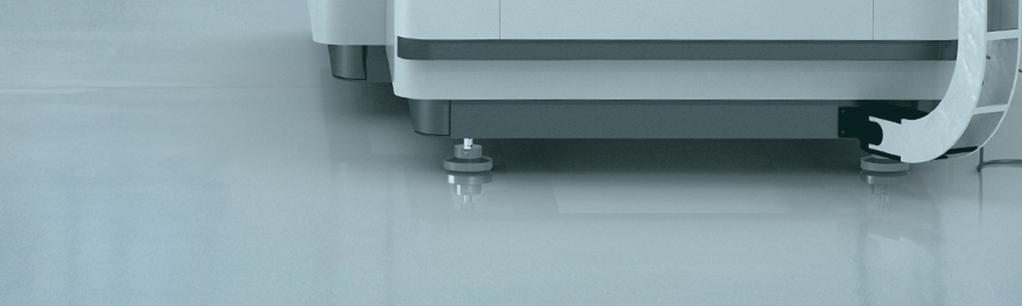 Kompaktní konstrukce strojů řady CUT E, které zabírají plochu cca 4 m2,
