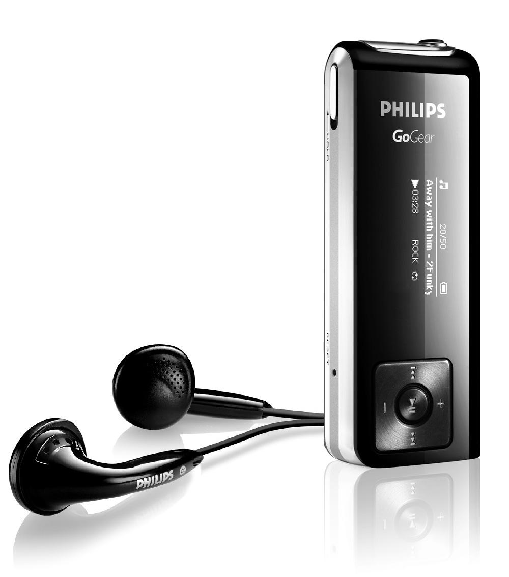 Philips GoGear audiopřehrávač SA1340 SA1341 SA1350 SA1351 Bez