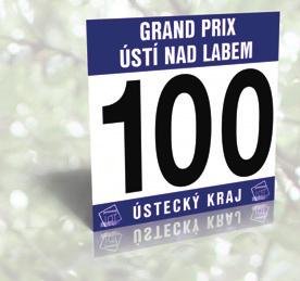 kvalitní plnobarevný tisk s možností personalizace (jméno závodníka.