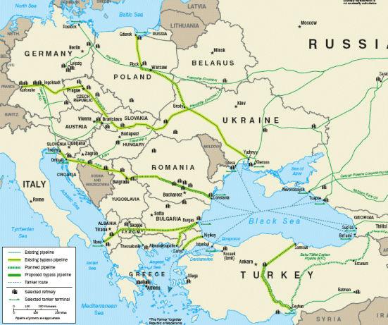 V současné době probíhají přípravy projektu dalšího ropovodu Samsun Ceyhan, který by přepravoval ropu z oblasti Černého moře přes Turecko na území Evropy. Projekt byl schválen v roce 2006.