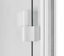 Hliníková vnitřní klika Domovní dveře ThermoSafe jsou standardně vybaveny tvarově krásnou vnitřní klikou