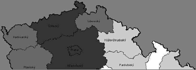 Obr. č. 3: Rozmístění noneu cizinců v krajích ČR, 31. 12. 2011 Na obrázku č. 4 je znázorněna skupina cizinců s ukrajinským státním občanstvím.