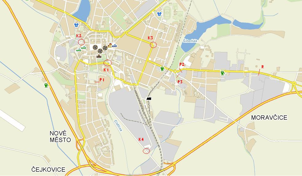 2 DOPRAVNÍ PRŮZKUMY Zpracovatel studie vykonal v rámci díla několik doplňujících dopravních průzkumů.