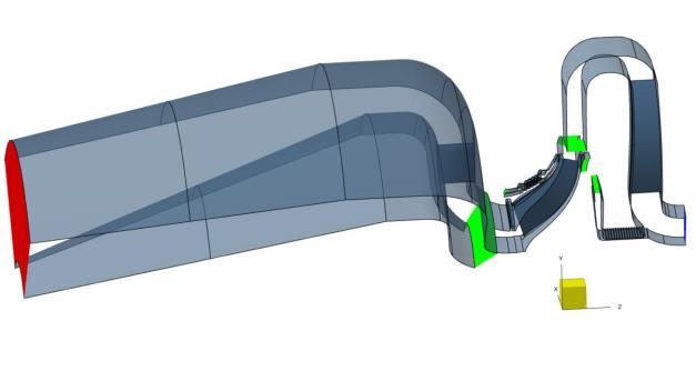 TechSoft Engineering Z důvodu dosažení lepších výsledků při numerických simulacích proudění v tvarově složitých 3D stupních je jako důvěryhodnější považován model turbulence EARSM.