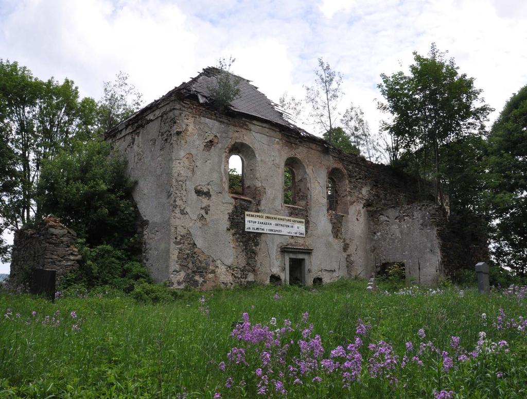 Poutní kostel sv. Anny v Pořejově Kostel byl vystavěn mezi lety 1660-1663 jako barokní novostavba na kopci severozápadně od obce Pořejov.