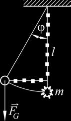 5 ejí řešení (viz odst...3) je ϕ = A sinω t (.168) pro počáteční podmínku, že kyvado vychýíme z rovnovážné poohy a voně pustíme. Harmonickému pohybu, popsanému v kap. (.1.7) odpovídá doba kmitu viz rovnice (.