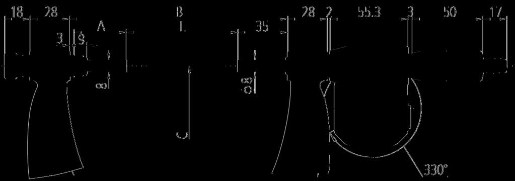 304002 304003 304004 L=300/400 mm 300-325 325-350 350-375 375-400 L=400/500 mm 400-425 425-450 450-475 475-500 L=500/600 mm 500-525 525-550 550-575