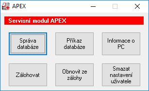 Pomocí tlačítka Zálohovat na hlavní obrazovce programu můžete vytvořit zálohu programu. Po stisknutí tohoto tlačítka se Vás program zeptá, kam chcete zálohu uložit.