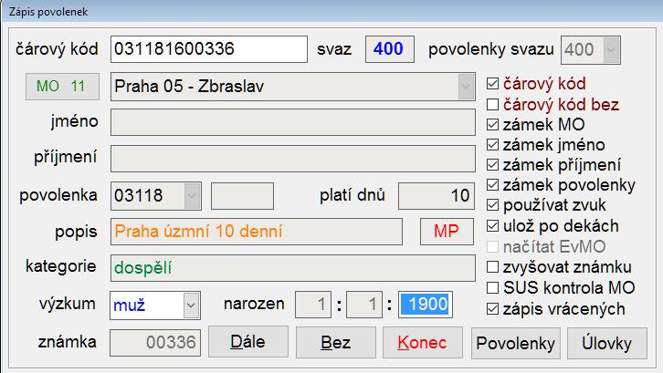 Z těchto údajů lze pak následně odvozovat další údaje důležité pro statistické vyhodnocování celkové statistiky úlovků (počet docházek, úlovky na povolenku, počet lovících rybářů, celkové úlovky,