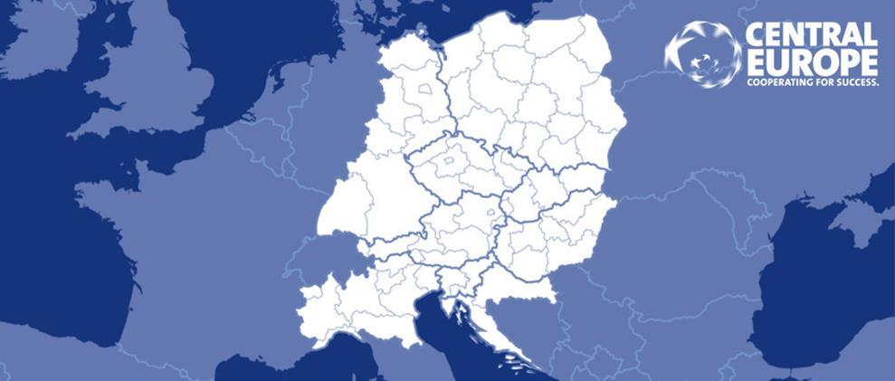 Program nadnárodní spolupráce INTERREG CENTRAL EUROPE - Rozsah partnerství: partneři min. ze 3 států, efektivní 8 až 12 partnerů (větší partnerství nejsou vyloučena).