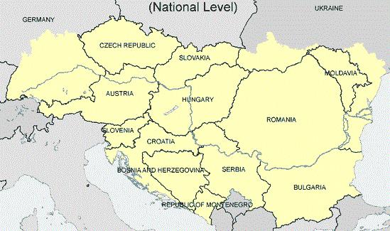 Program nadnárodní spolupráce INTERREG DANUBE Podobné parametry jako u Central Europe.