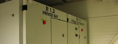 Switchboard 6 kv: 1 inlet Internal layout transformer T2