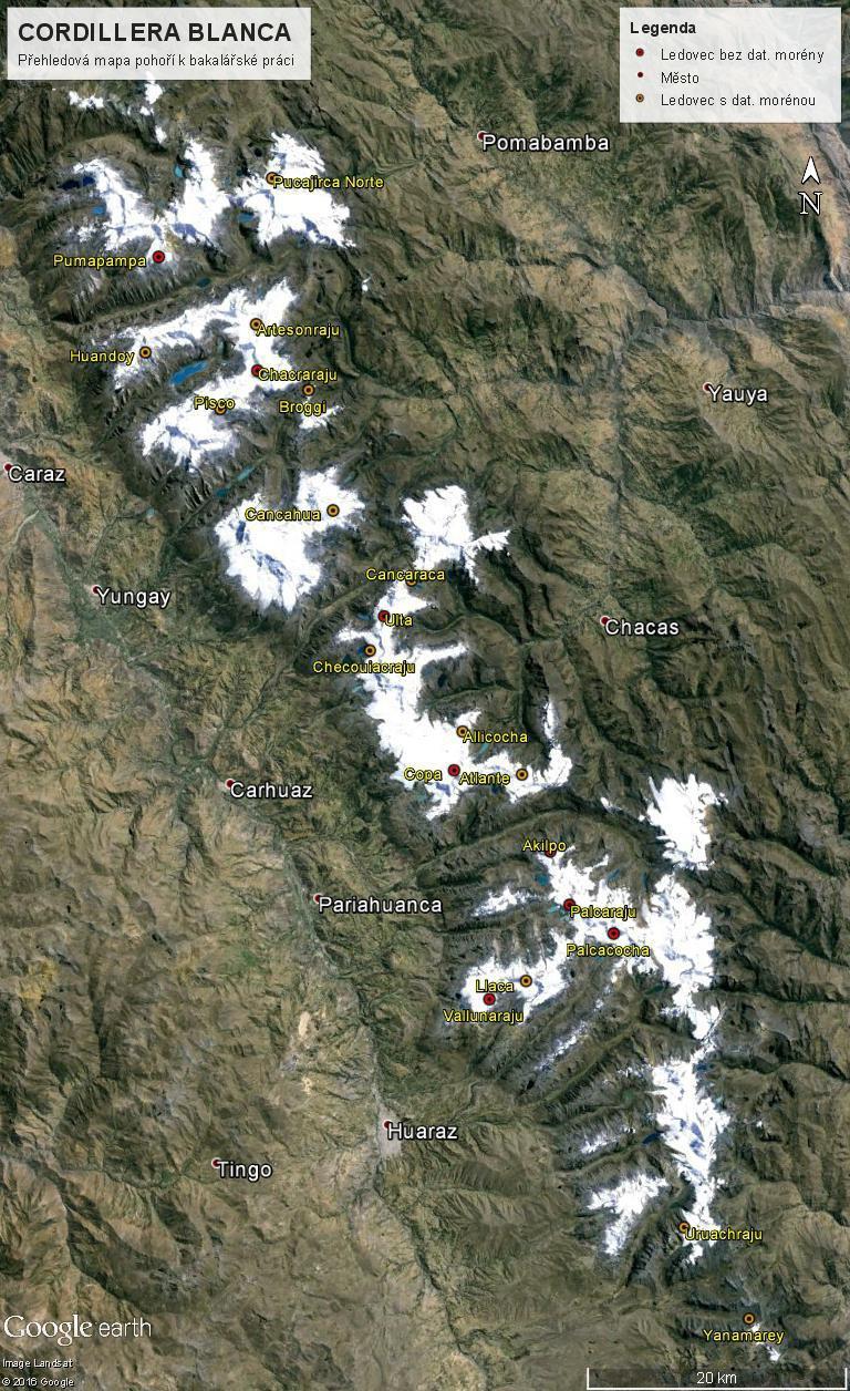 Michal Dobíhal: Ústup ledovců v pohoří Cordillera Blanca od Malé doby ledové 15