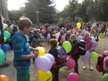 Školu, tak jako každý rok, navš vila starostka města Stochov Ing.
