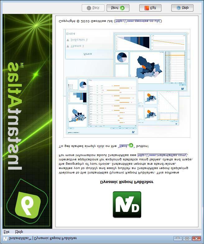 2 InstantAtlas Publisher InstantAtlas Publisher umožňuje zveřejnit report pomocí šablony a geografického základu dle vašeho výběru.