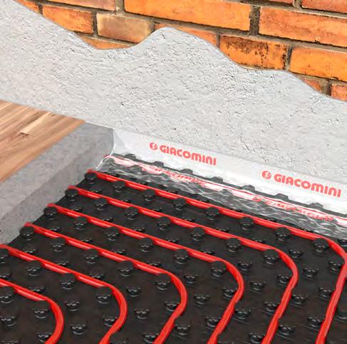 PŘÍKLAD MONTÁŽE 1 SKLADBA SE SYSTÉMOVOU DESKOU Dilatační páska K369 Povrchová krytina (dlažba, parkety atd.