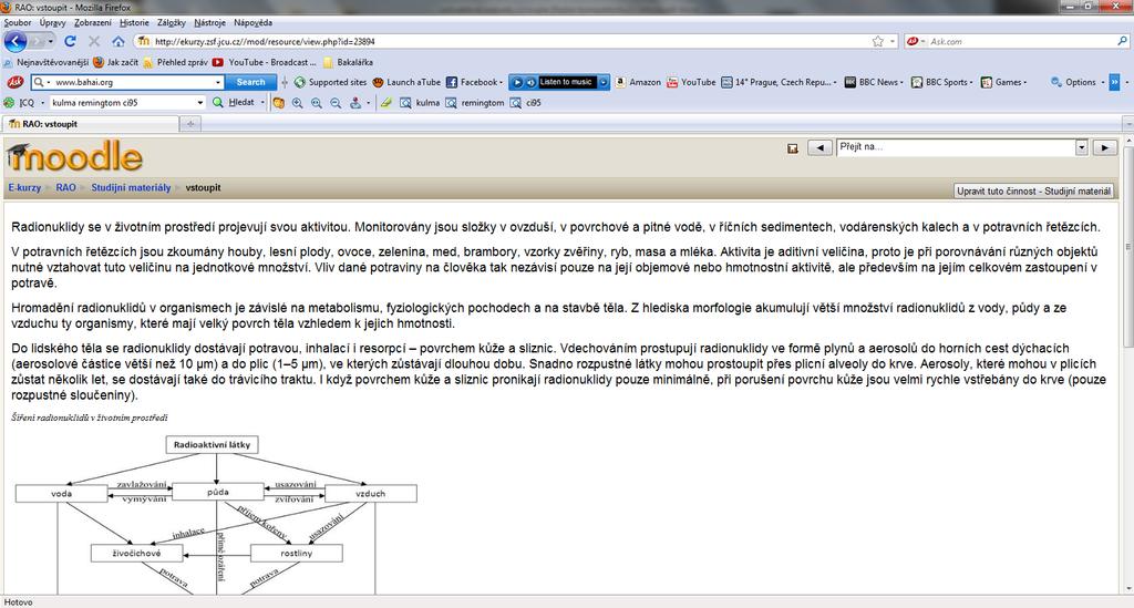 17: Moodle (18) Téma 10: Radionuklidy