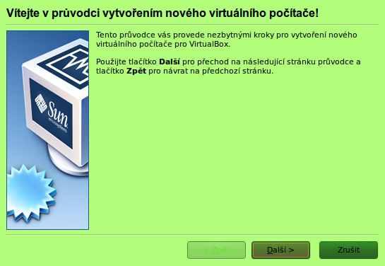 Příprava instalace Stisknout