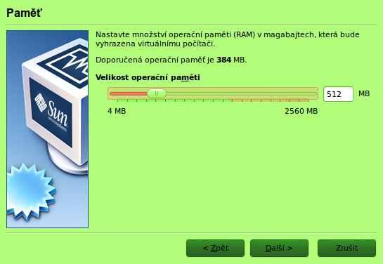 Nebyla zvolena varianta 64b z důvodu toho, že virtuální systém bude mít méně než 4GB operační paměti.