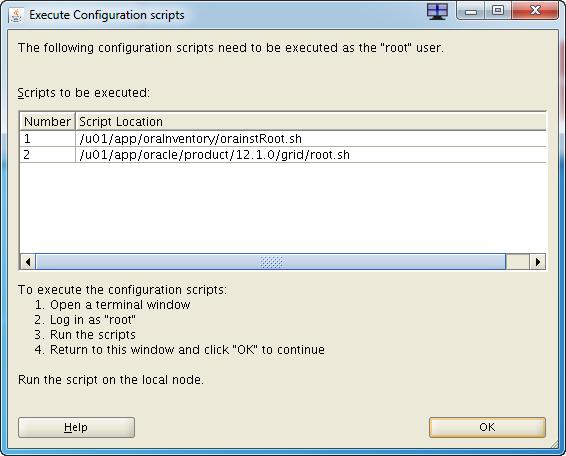 [root@oracle4 ~]# /u01/app/orainventory/orainstroot.sh Changing permissions of /u01/app/orainventory. Adding read,write permissions for group. Removing read,write,execute permissions for world.