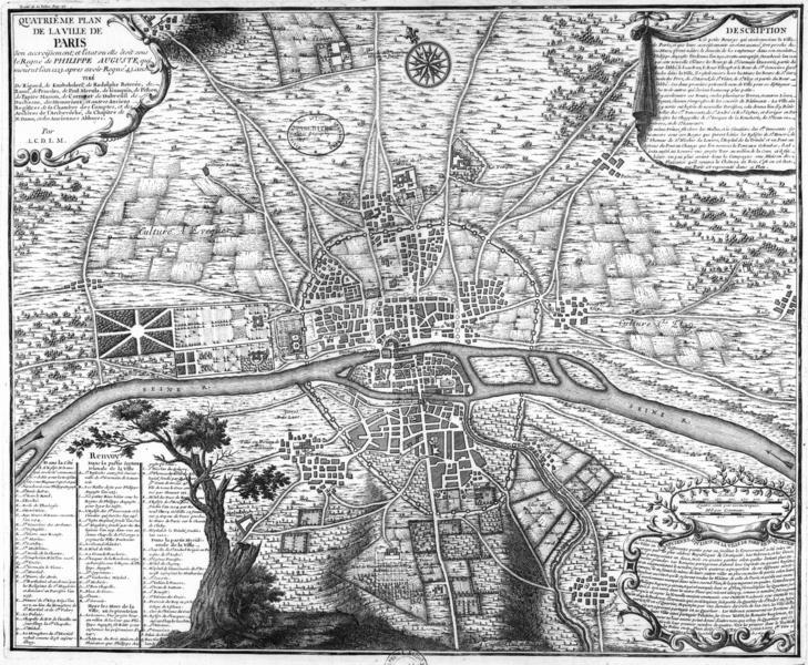 http://commons.wikimedia.org/wiki/file:plan_de_paris_1223_bnf07710747.png# Jako čtyřletý se budoucí císař ocitl v Paříži. Sem jej odvezl Jan Lucemburský po neshodách s Eliškou.