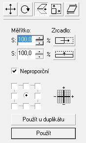 DUM04- strana 6 Další možností jak zrcadlit objekt jsou tlačítka v panelu vlastností objektu. Tvarování objektů Pro daleko větší možnost změny tvaru objektů je zde možnost převést objekt na křivky.