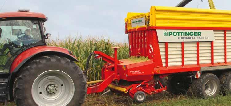 EUROPROFI 5010 D COMBILINE Vícefunkční dvoupolohová klapka Hydraulicky ovládaná čelní klapka se 2 funkcemi je snadno