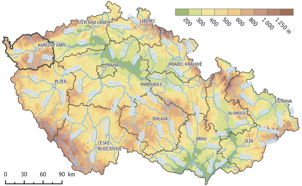 1 Charakteristika kraje Karlovarský kraj se nachází v západní části ČR (Obr. 1.