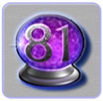 Symbol 81 je zároveň symbol divoký pro všechny sázky. Nahrazuje jakékoliv symboly (kromě symbolů MAX POWER) a doplňuje výhru tam, kde to je moţné.