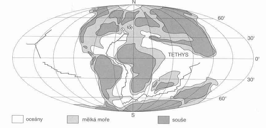 Amerika křída rychlý rozpad Gondwany: Afrika x Jižní Amerika Afrika x