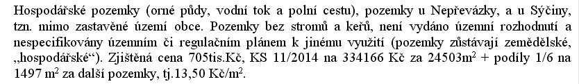 -4- D. Obvyklá cena Dle 2 odst.1 zákona č.151/1997 Sb.