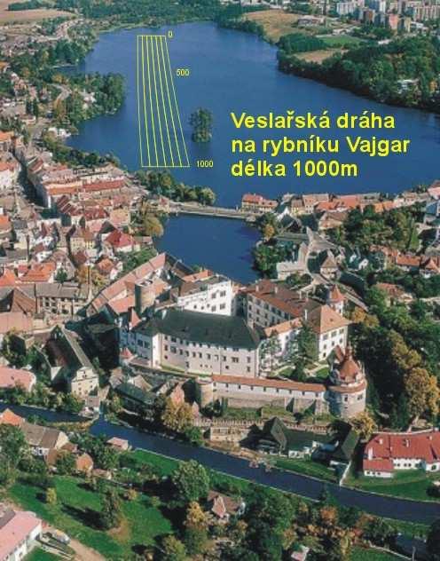 obr. 23 Veslařská dráha na rybníku Vajgar (6.