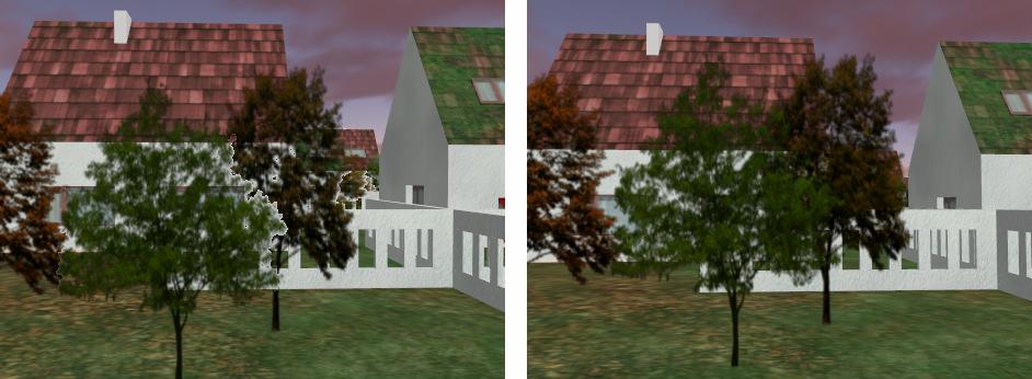 poté vykresleny postupně od nejvzdálenější části.