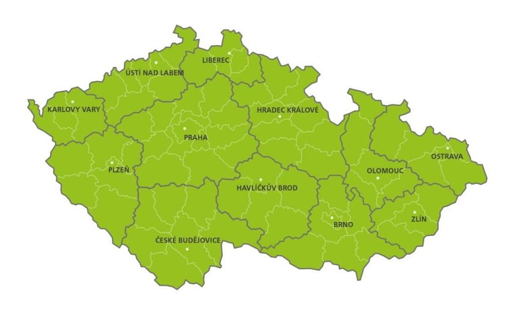 2. Zeměpisná oblast, na kterou se plán kontrol vztahuje Plán kontrol zahrnuje celou oblast ČR.