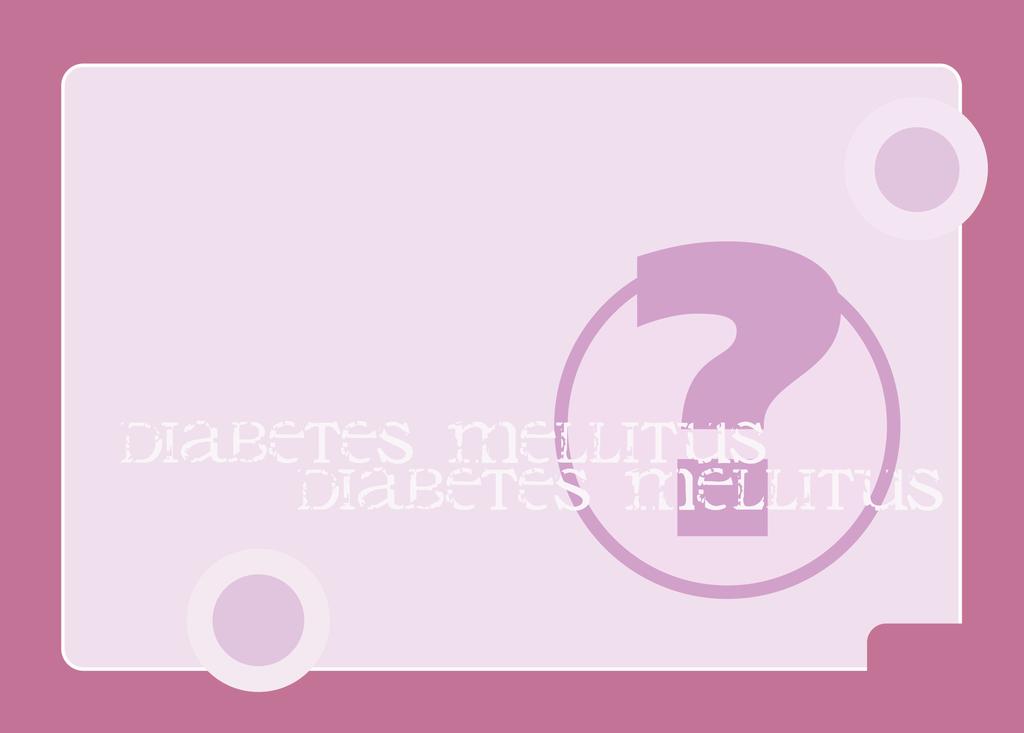 Čo je diabetes mellitus?