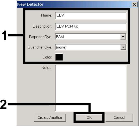 8.5.1.2 Vytvoření/volba detektorů V nabídce Tools, v podnabídce Detector Manager, přiřaďte dokumentu odpovídající barviva detektoru.