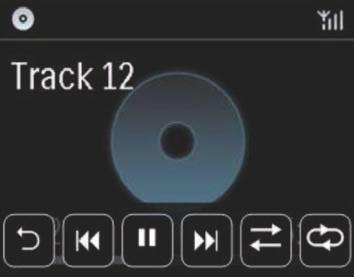 WI-FI COMPONENT HI-FI SYSTEM Použití dotykové obrazovky během přehrávání CD 1 V MCi8080 vložte disk do podavače.