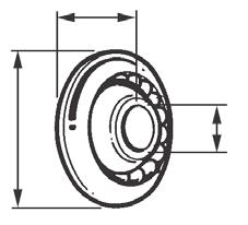 MECHANIZMY ZWIJAJĄCE I AKCESORIA ROMECHANISMUS UND ZUBEHÖR MANUA DRIVERS AND ACCESSORIES NAVÍJECÍ MECHANISMY A PŘÍSUŠENSTVÍ O 40 Ø 12 Ø 40 17 Łożysko Ø 40 mm z nylonowym pierścieniem wewnętrznym