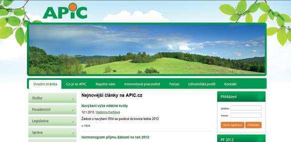 AGRÁRNÍ PORADENSKÉ A INFORMAČNÍ CENTRUM LIBERECKÉHO KRAJE www.apic.