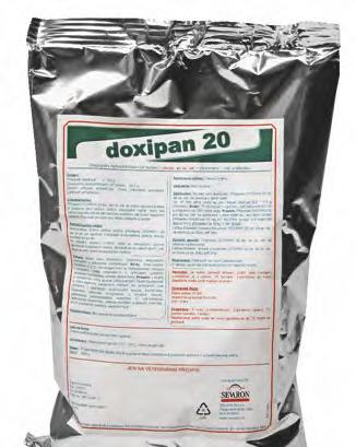 DOXIPAN 200 mg/g Prášek pro perorální roztok pro brojlery, krůty, prasata a neruminující telata.