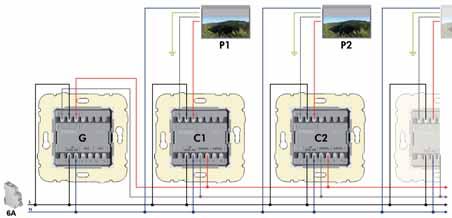 38 série Technické informace Technické informace 39 Moduly pro ovládání žaluzií Modul pro centrální ovládání žaluzií s možností infra ovládání (Ref.