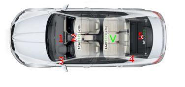 5 MĚŘENÍ V AUTOMOBILU Měření přenosu bylo provedeno uvnitř automobilu Škoda Octavia Limousine. Interiér automobilu byl ponechán v základní konfiguraci a bez posádky.