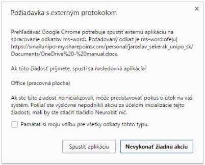 Túto možnosť môžeme zaškrtnúť, ako vidíme na obrázkoch (v závislosti od webového prehliadača - Pamätať si voľbu...), aby sa vykonala v budúcnosti automaticky.