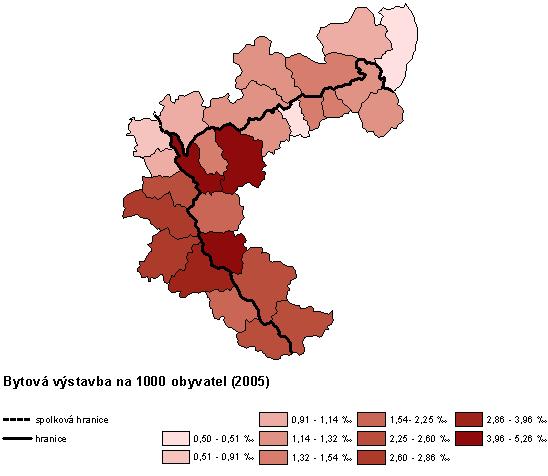 Obr. 4: Počet dokončených bytu na 1000 obyv.