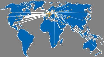 300+70 projektů zákazníci ve třiceti zemích zastoupení v ČR, Německu, USA, Rusku,
