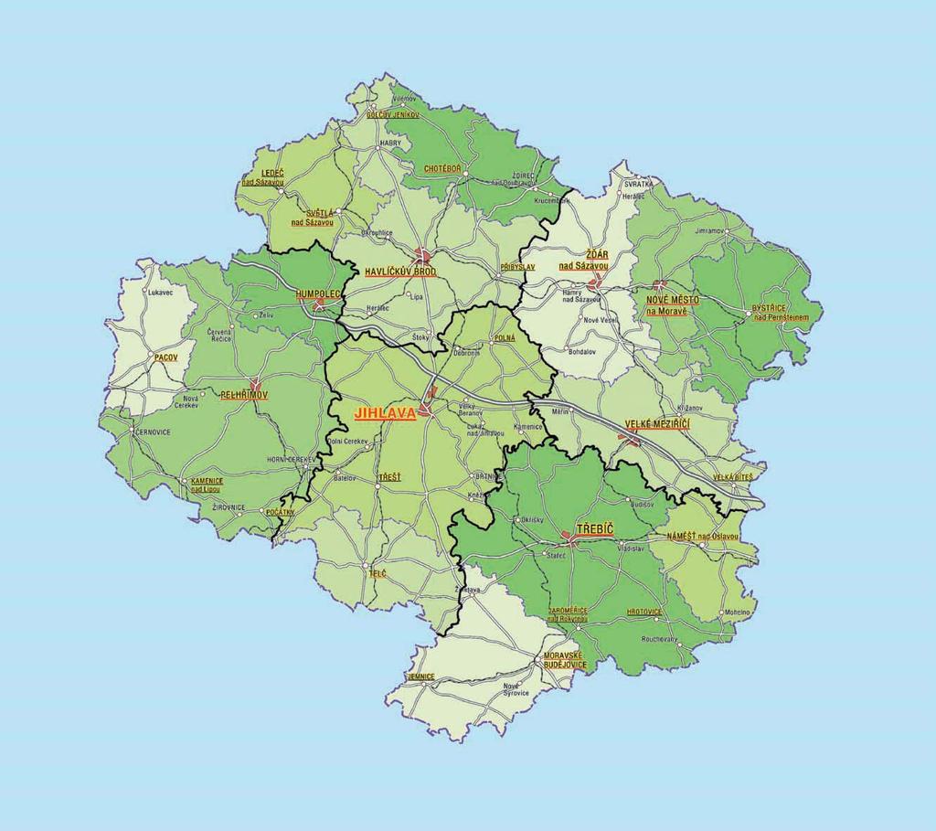 VYSOâINA REGION BASIC ECONOMIC & DEMOGRAPHIC DATA VYSOâINA REGION ABOUT REGION The Vysoãina Region is situated in the southern half of the country, astride over the boundary between both the historic