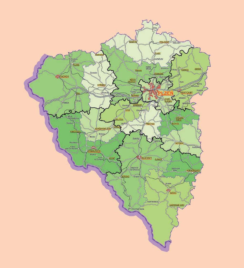 PLZE REGION BASIC ECONOMIC & DEMOGRAPHIC DATA PLZE REGION ABOUT REGION The region of PlzeÀ is located in the western part of Bohemia on the boundary with Bavaria, neighboring with Middle and South